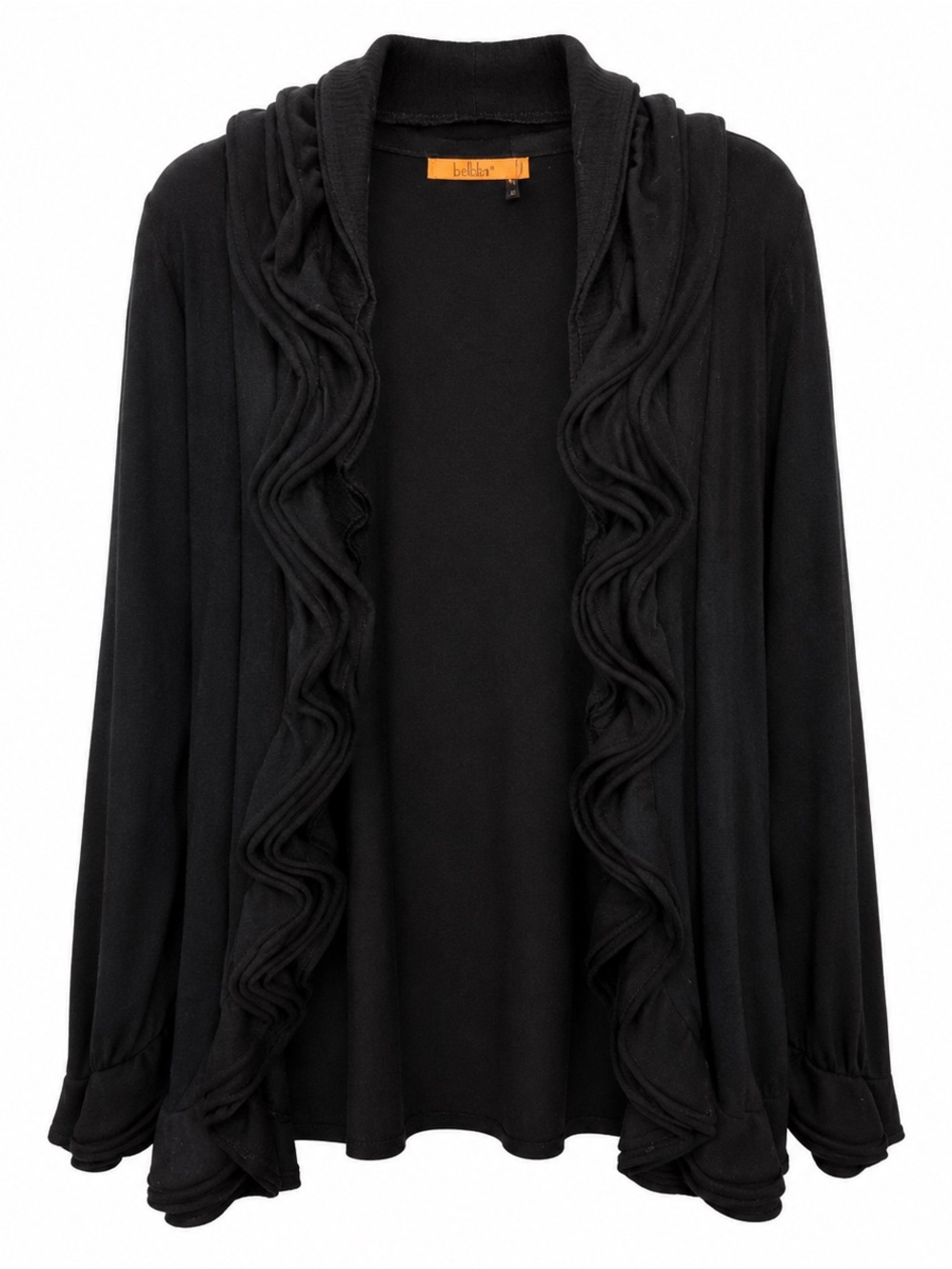 Belldini Black ruffled open sweater
XL